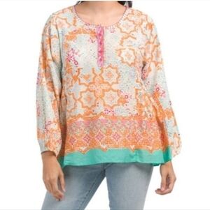 Sigrid Olson Boho Blouse 100% Cotton